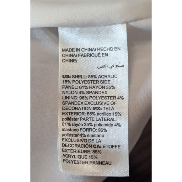 White House Black Market Tweed Sheath Dress Black White Plaid Sz 00 Petite - Picture 4 of 6